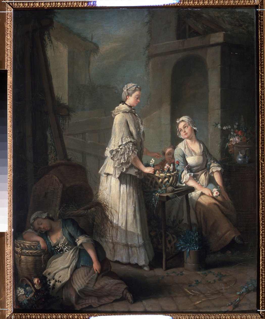 Die Blumenverkäuferin von Jean Baptiste Charpentier