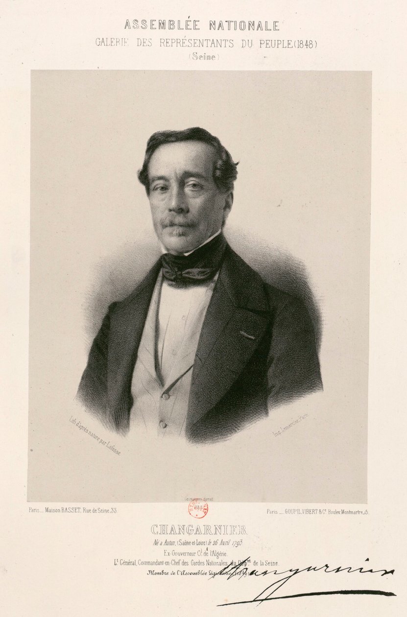 Assemblée nationale, Galerie der Volksvertreter - Nicolas Changarnier von Jean Baptiste Adolphe Lafosse