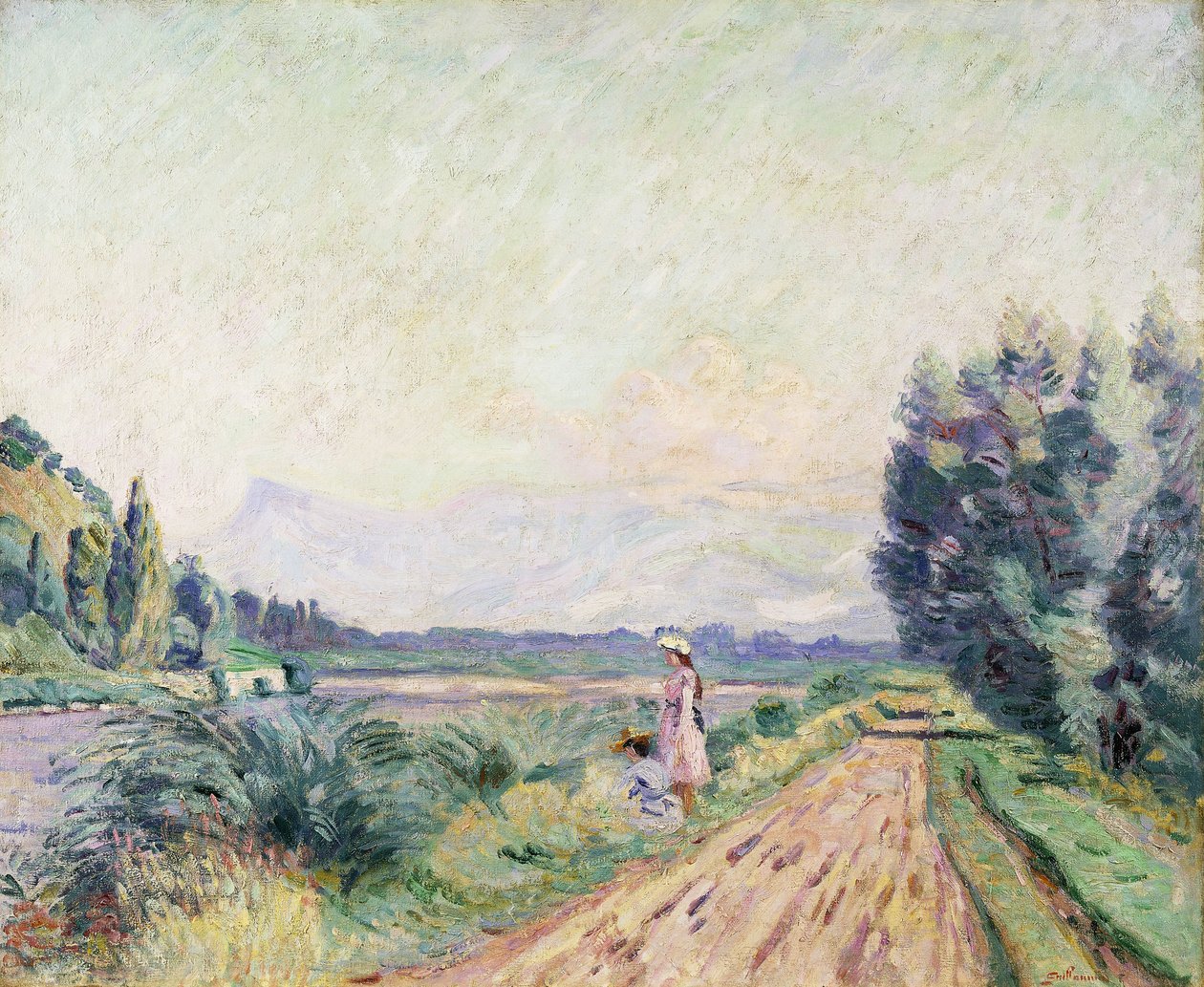 Ufer der Isère bei Pontcharra von Jean Baptiste Armand Guillaumin
