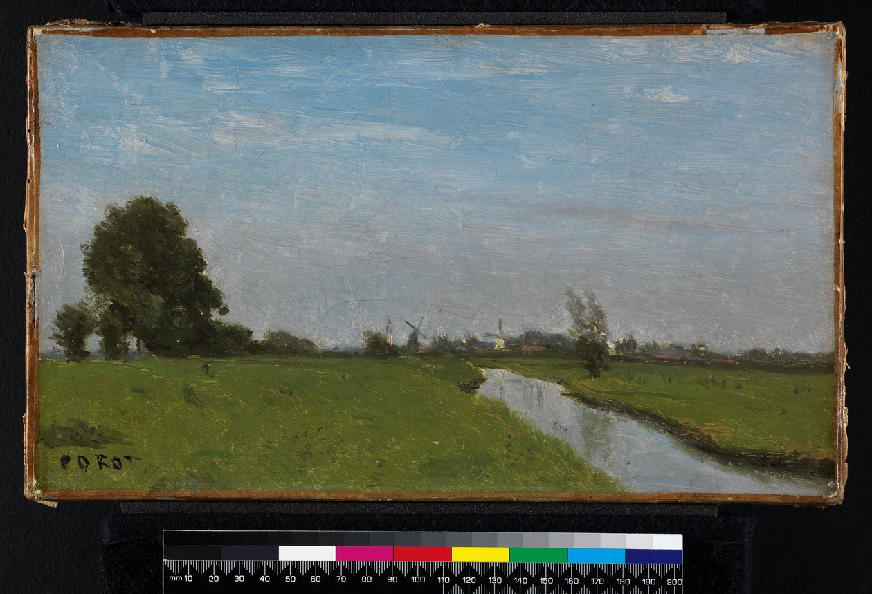 Niederländische Landschaft in Holland, 1854 von Jean Baptiste Camille Corot