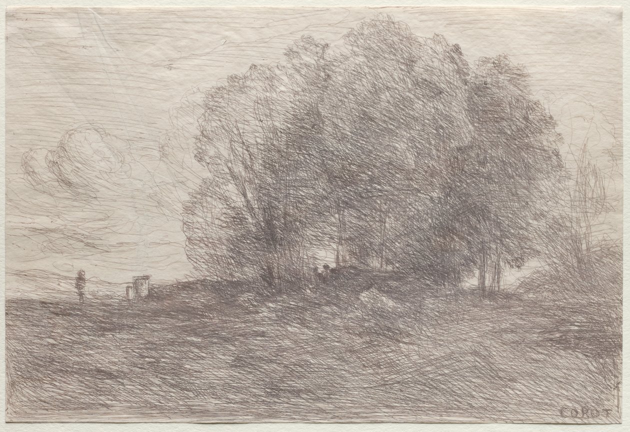 Baumgruppe von Jean Baptiste Camille Corot
