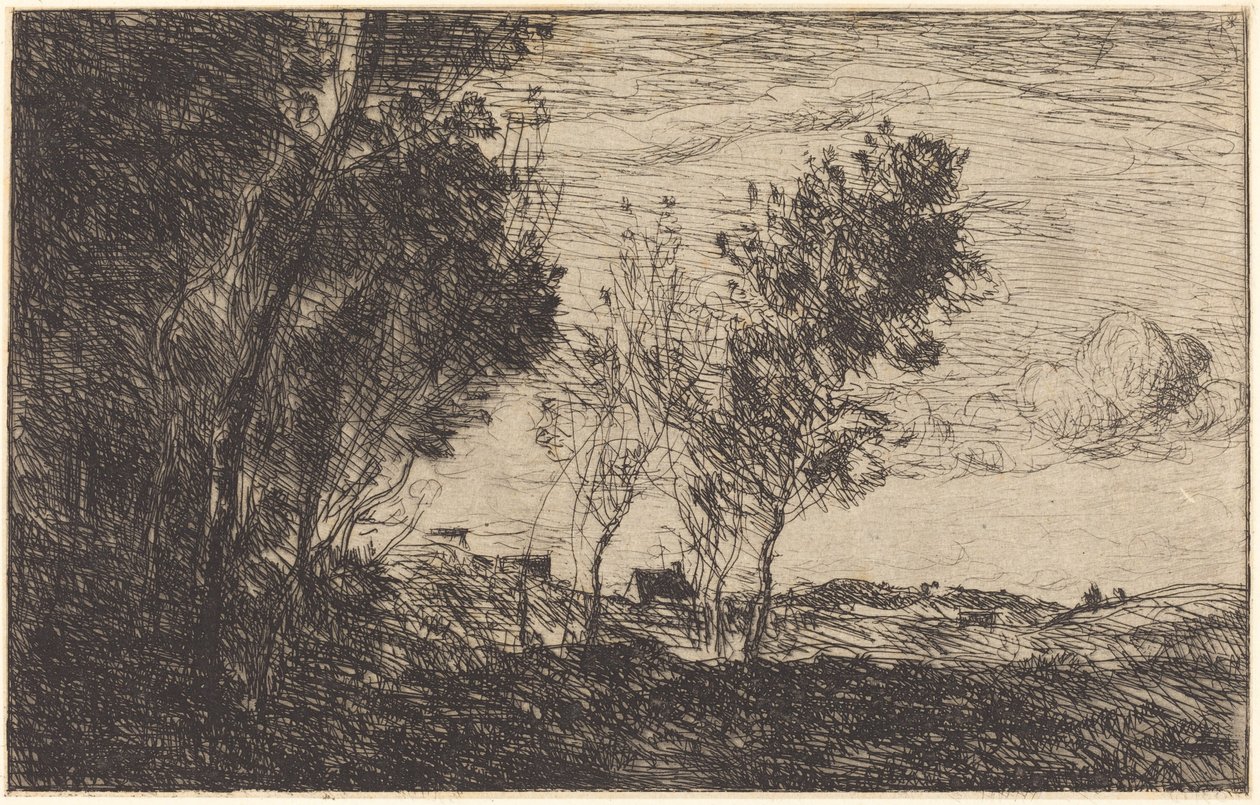 In den Dünen: Erinnerung an Den Haag von Jean Baptiste Camille Corot