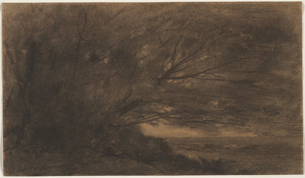 Landschaft (Der große Baum) von Jean Baptiste Camille Corot