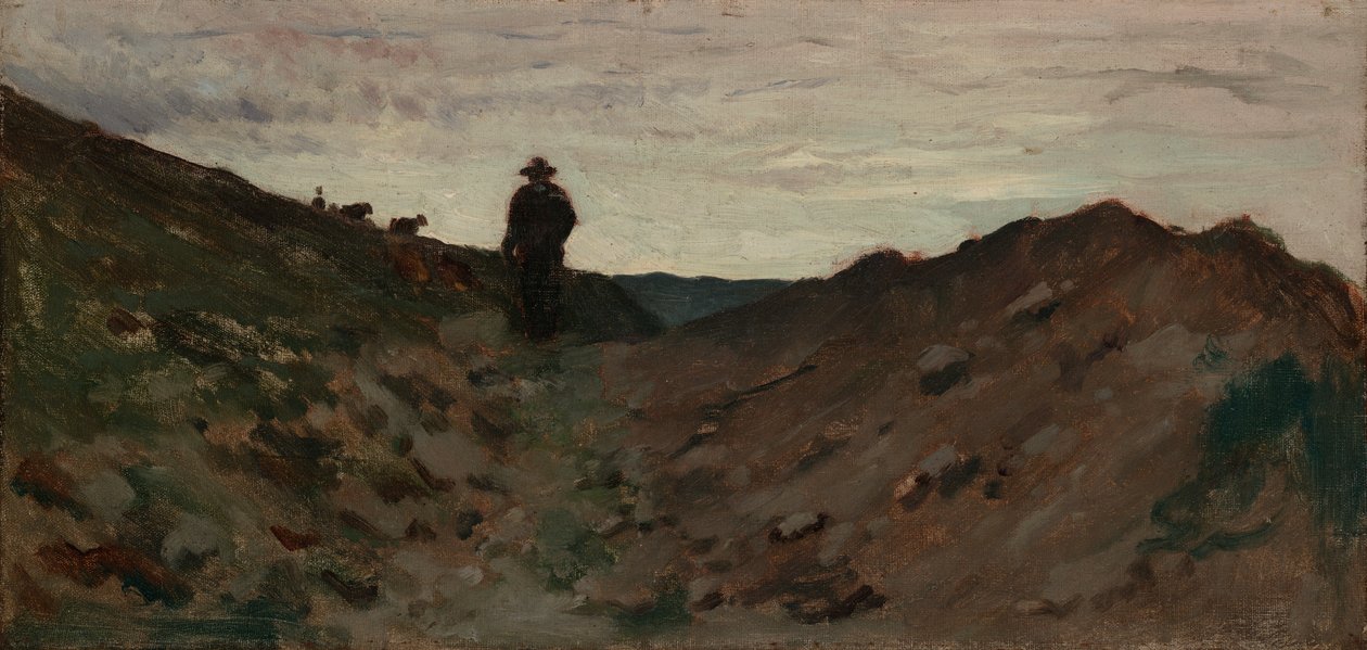 Landschaft mit Figur von Jean-Baptiste-Camille Corot
