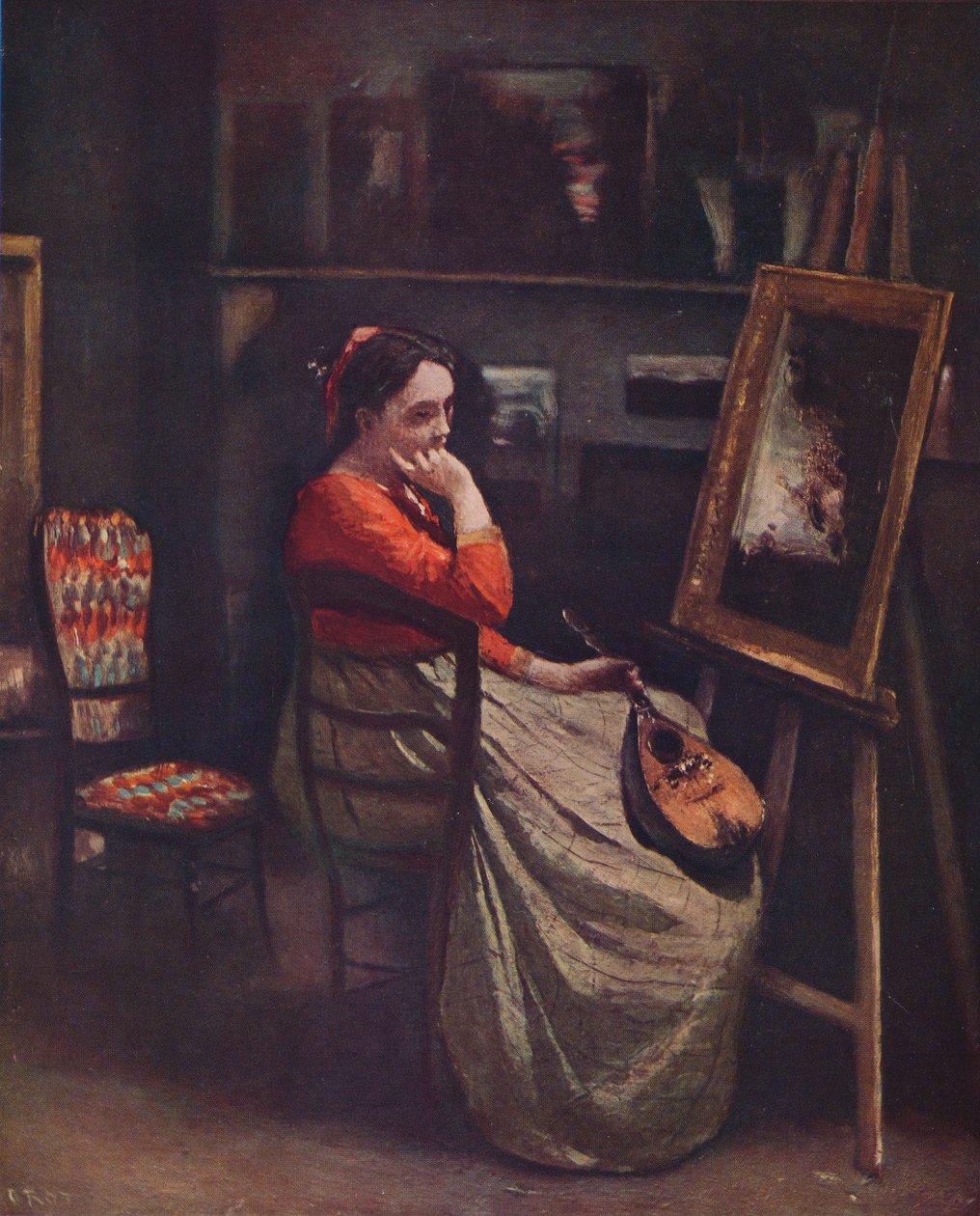Latelier de Corot, ca. 1865 von Jean Baptiste Camille Corot