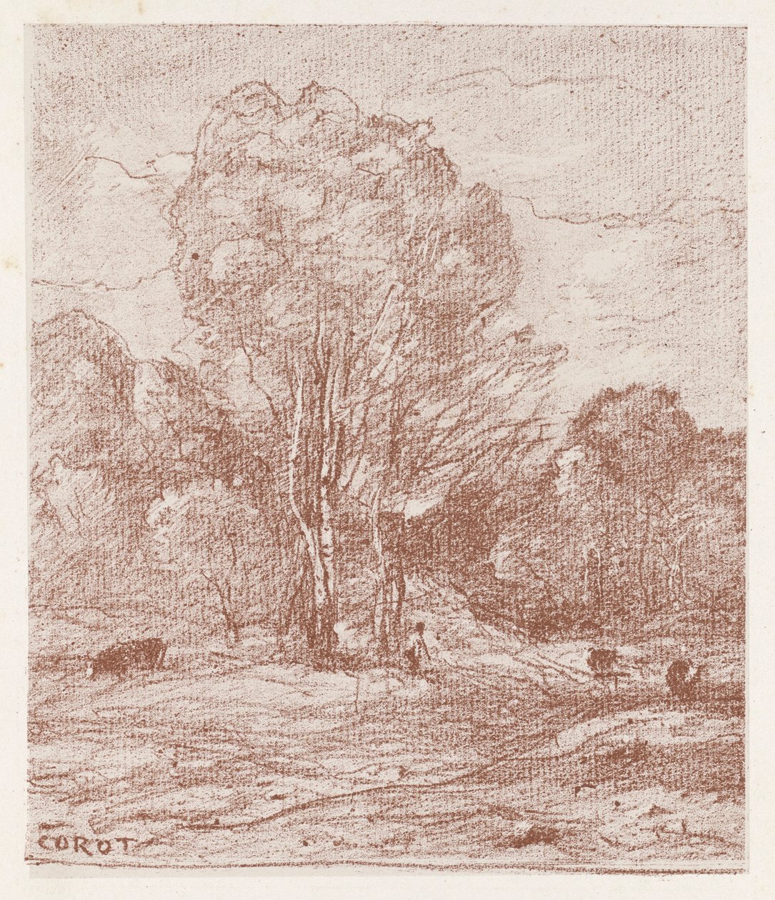 Die Kuhweide von Jean Baptiste Camille Corot