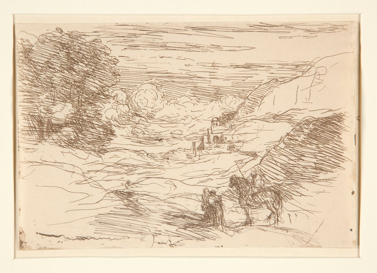 Die Paladine (Die wandernden Ritter) von Jean Baptiste Camille Corot