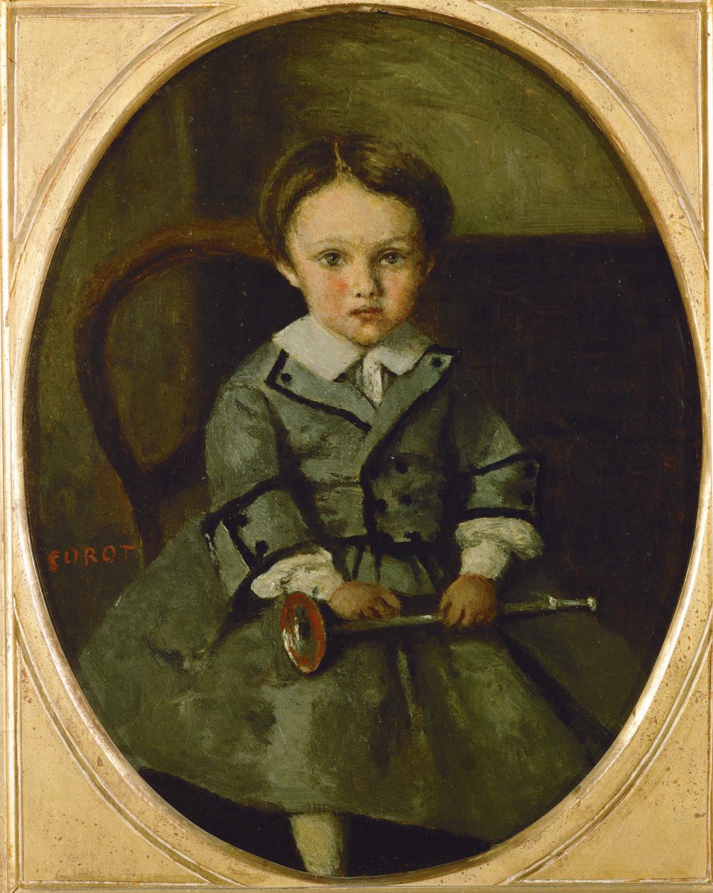 Maurice Robert als Kind von Jean Baptiste Camille Corot