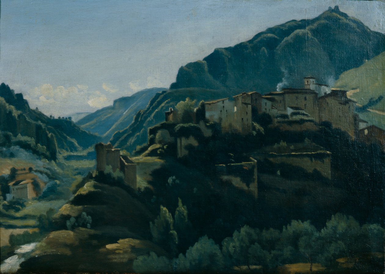 Meridionales Dorf von Jean-Baptiste-Camille Corot