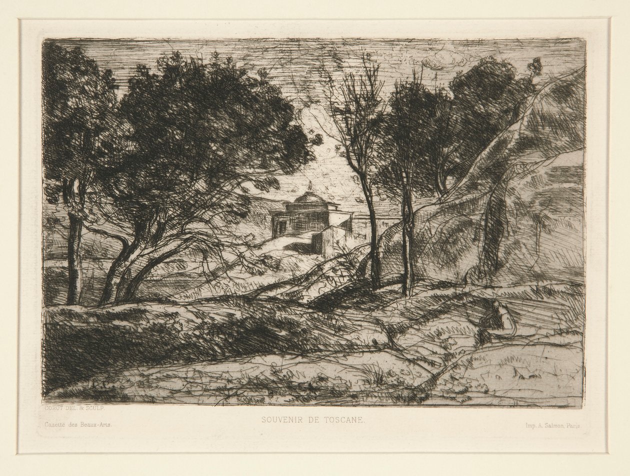 Erinnerung an die Toskana von Jean Baptiste Camille Corot