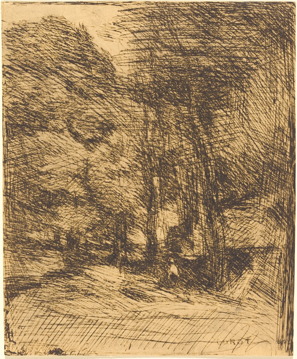 Erinnerung an Bas-Breau von Jean Baptiste Camille Corot