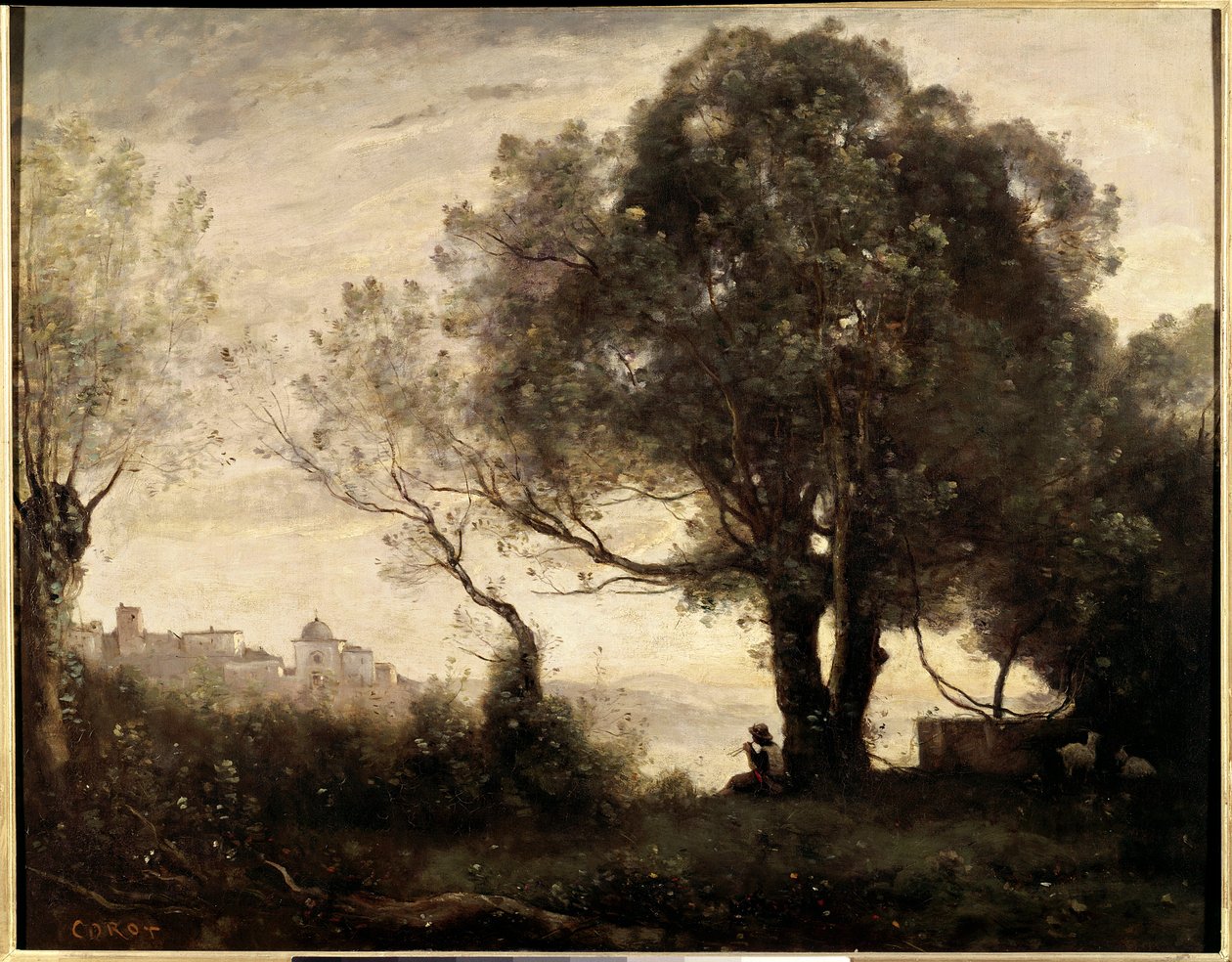 Erinnerung an Castelgondolfo in Italien von Jean Baptiste Camille Corot