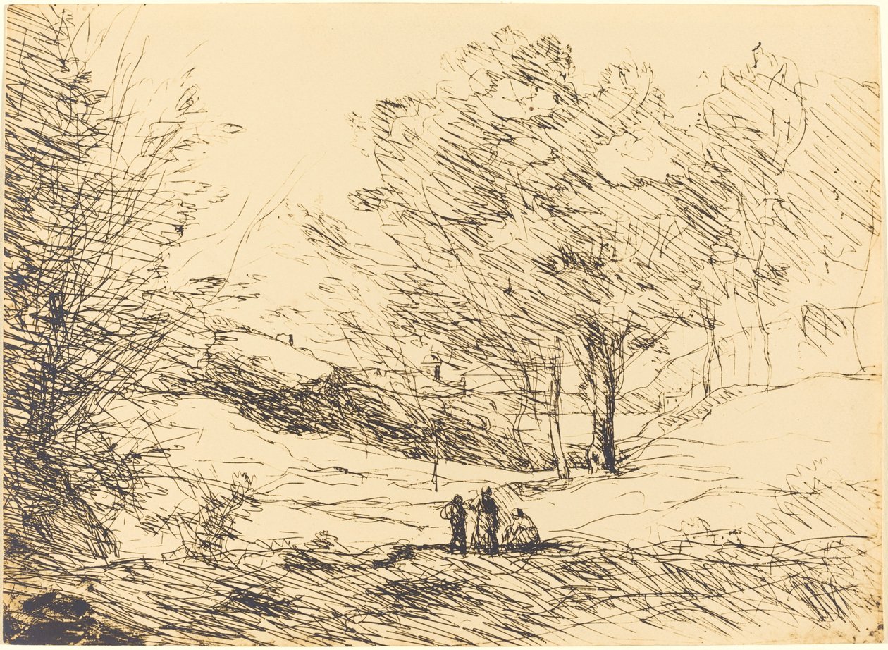 Erinnerung an den Lago Maggiore (Souvenir du Lac Majeur) von Jean Baptiste Camille Corot