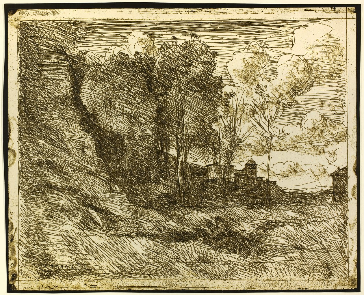 Erinnerung an Ostia von Jean-Baptiste-Camille Corot