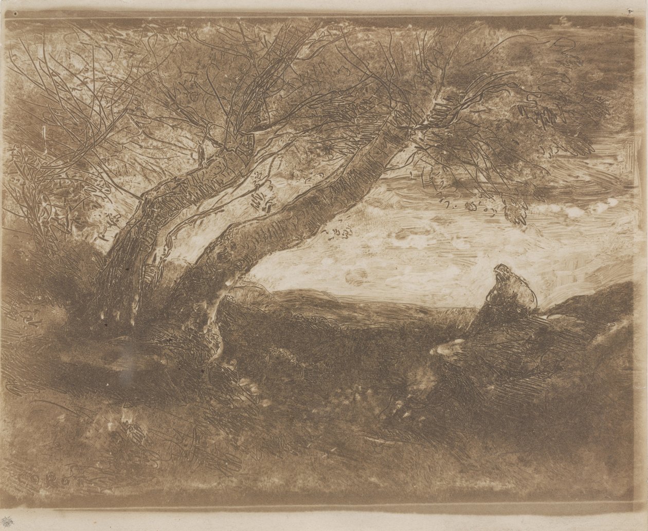 Der Träumer von Jean Baptiste Camille Corot