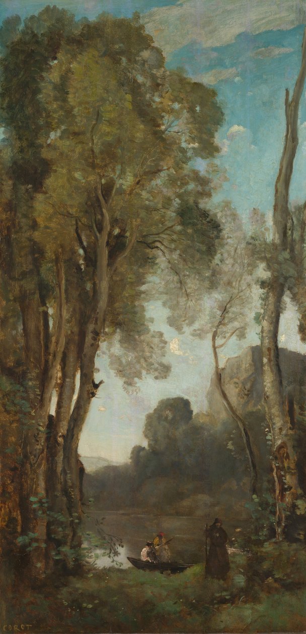 Die vier Tageszeiten (Abend) von Jean-Baptiste-Camille Corot