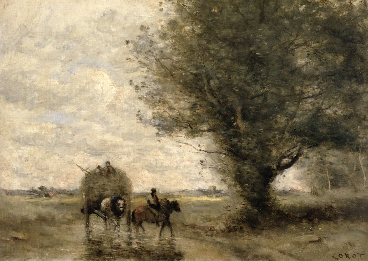 Der Heuwagen, ca. 1860 von Jean Baptiste Camille Corot