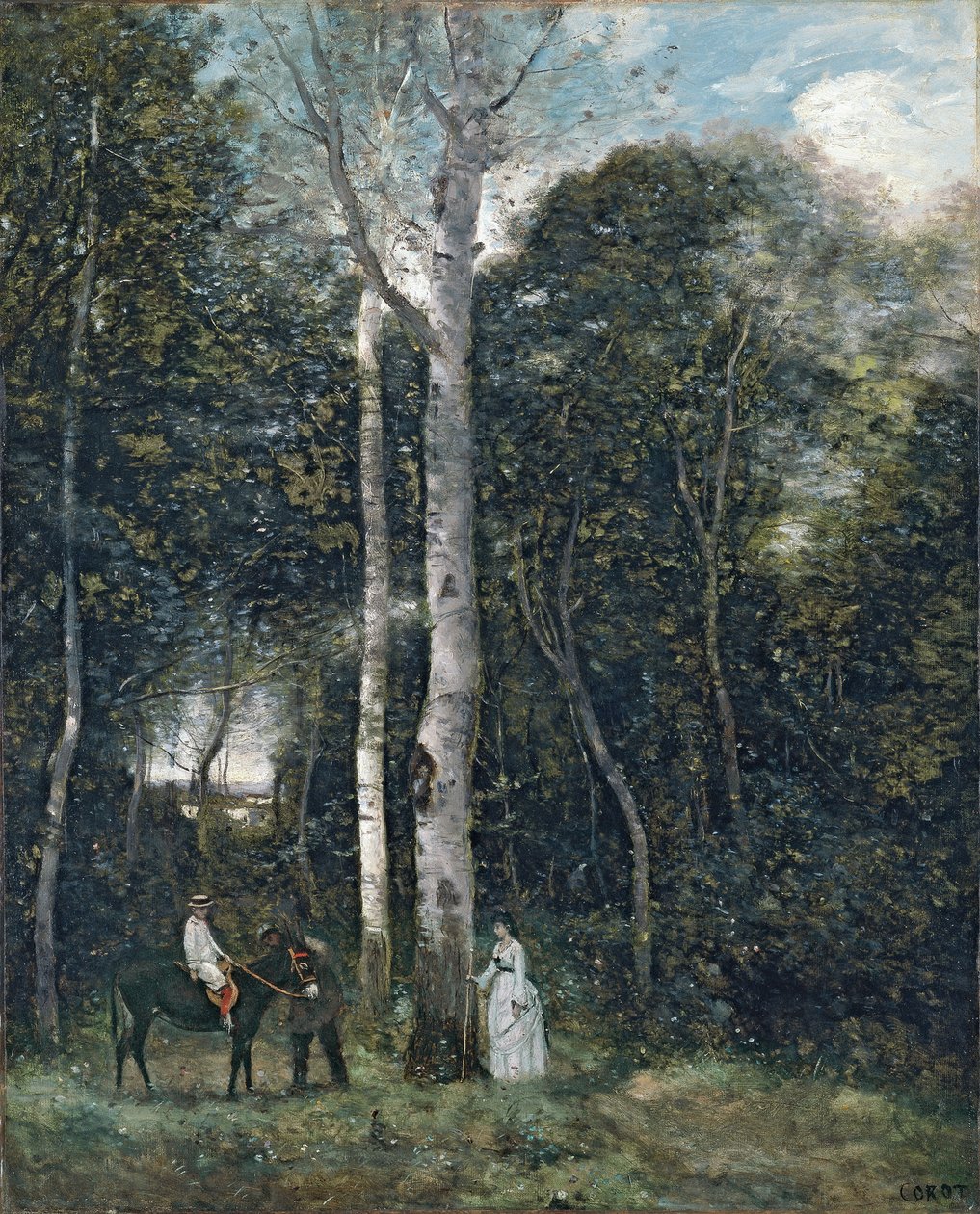 Der Parc des Lions in Port-Marly von Jean Baptiste Camille Corot