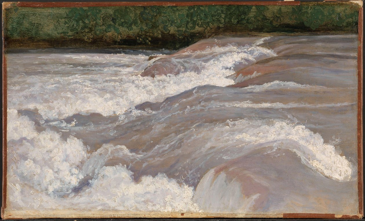 Der Velino über dem Wasserfall von Terni von Jean Baptiste Camille Corot