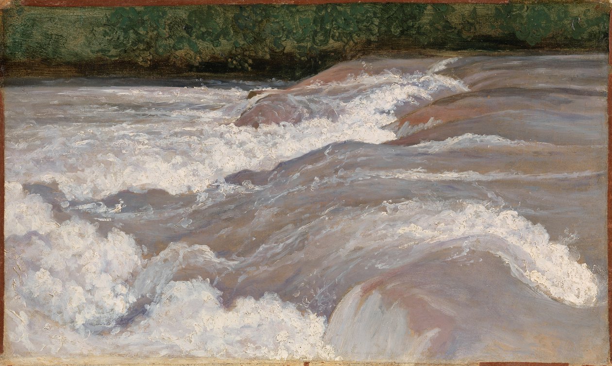 Der Velino oberhalb des Wasserfalls von Terni, 1826 von Jean Baptiste Camille Corot
