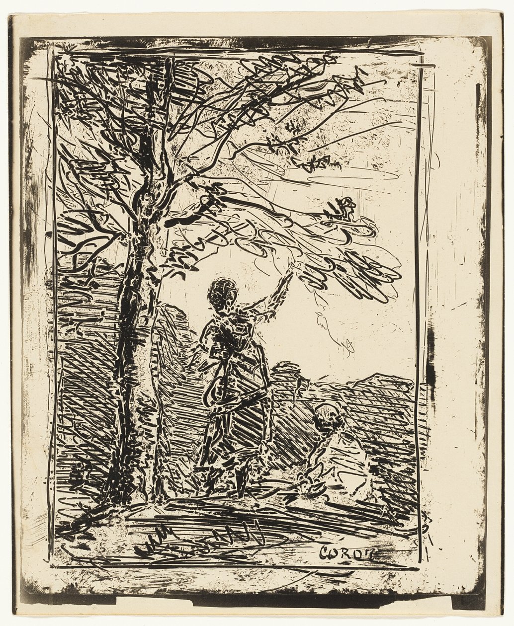 Die junge Jungfrau und der Tod von Jean Baptiste Camille Corot