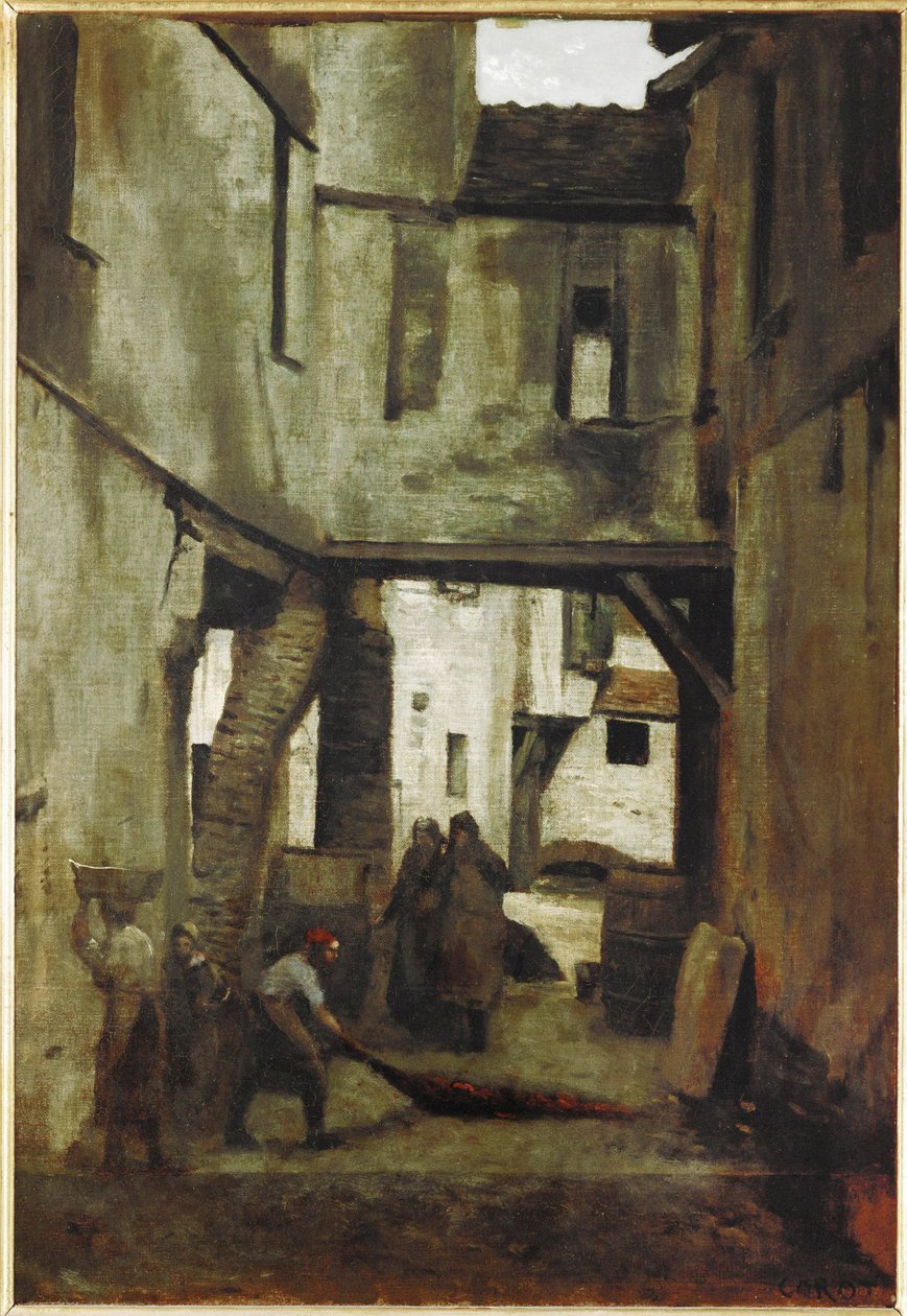 Die Gerbereien von Mantes, Frankreich von Jean Baptiste Camille Corot
