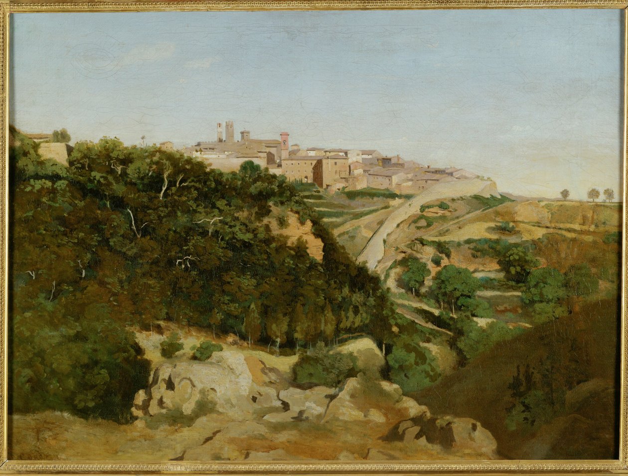 Volterra, Italien von Jean Baptiste Camille Corot