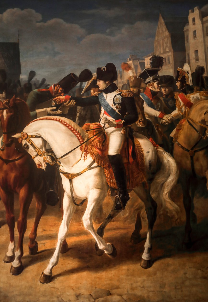 Napoleon verleiht einem russischen Soldaten das Kreuz der Ehrenlegion in Tilsit 1808 von Jean Baptiste Debret