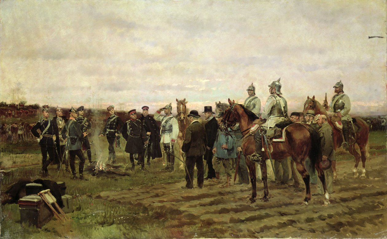 Die Geiseln: Erinnerung an den Feldzug 1870-71, 1878 von Jean Baptiste Edouard Detaille