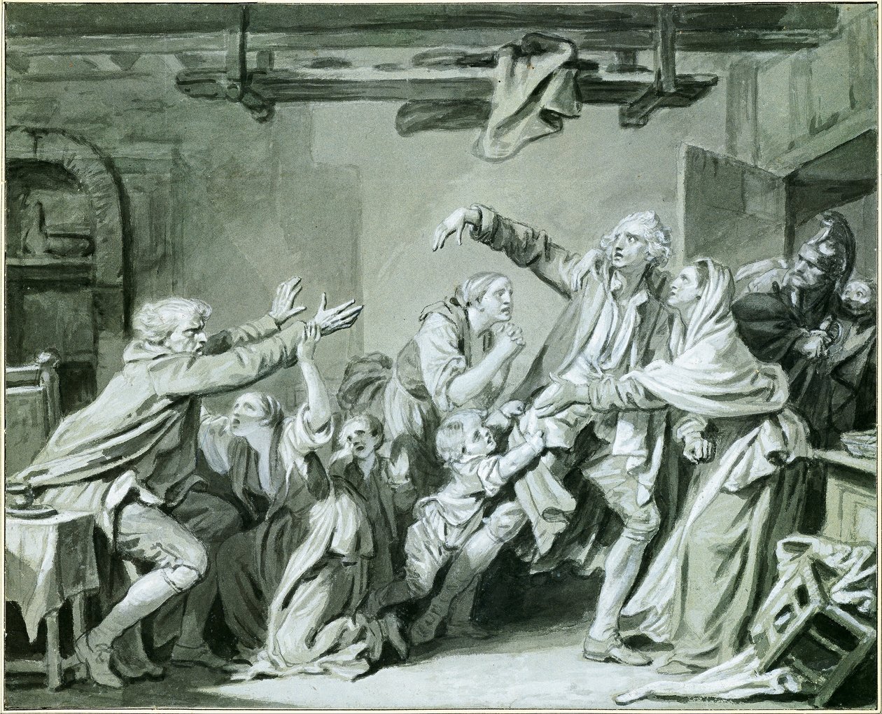 Ein Vater verflucht seinen undankbaren Sohn von Jean Baptiste Greuze