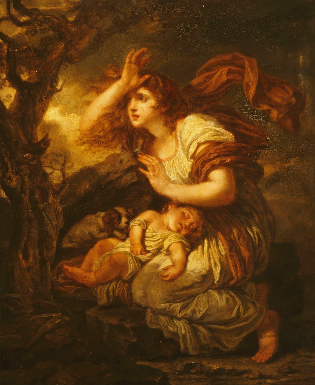 Angst vor dem Sturm von Jean-Baptiste Greuze