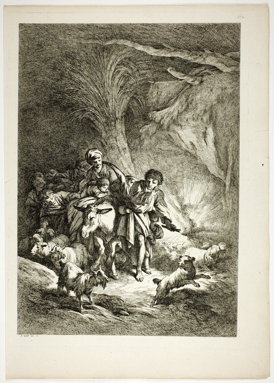 Tafel 30 von 38 aus Oeuvres de J. B. Huet von Jean-Baptiste Huet