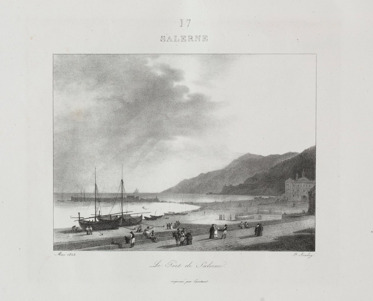 Reise nach Italien im Jahr 1822, 1833 von Jean Baptiste Isabey