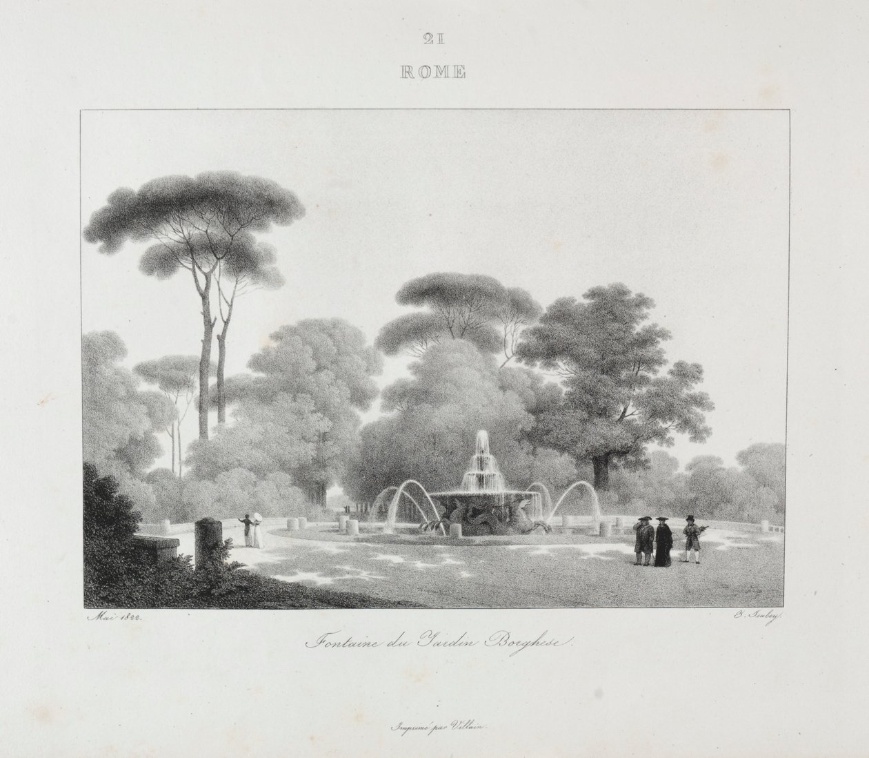 Reise nach Italien im Jahr 1822, 1833 von Jean Baptiste Isabey