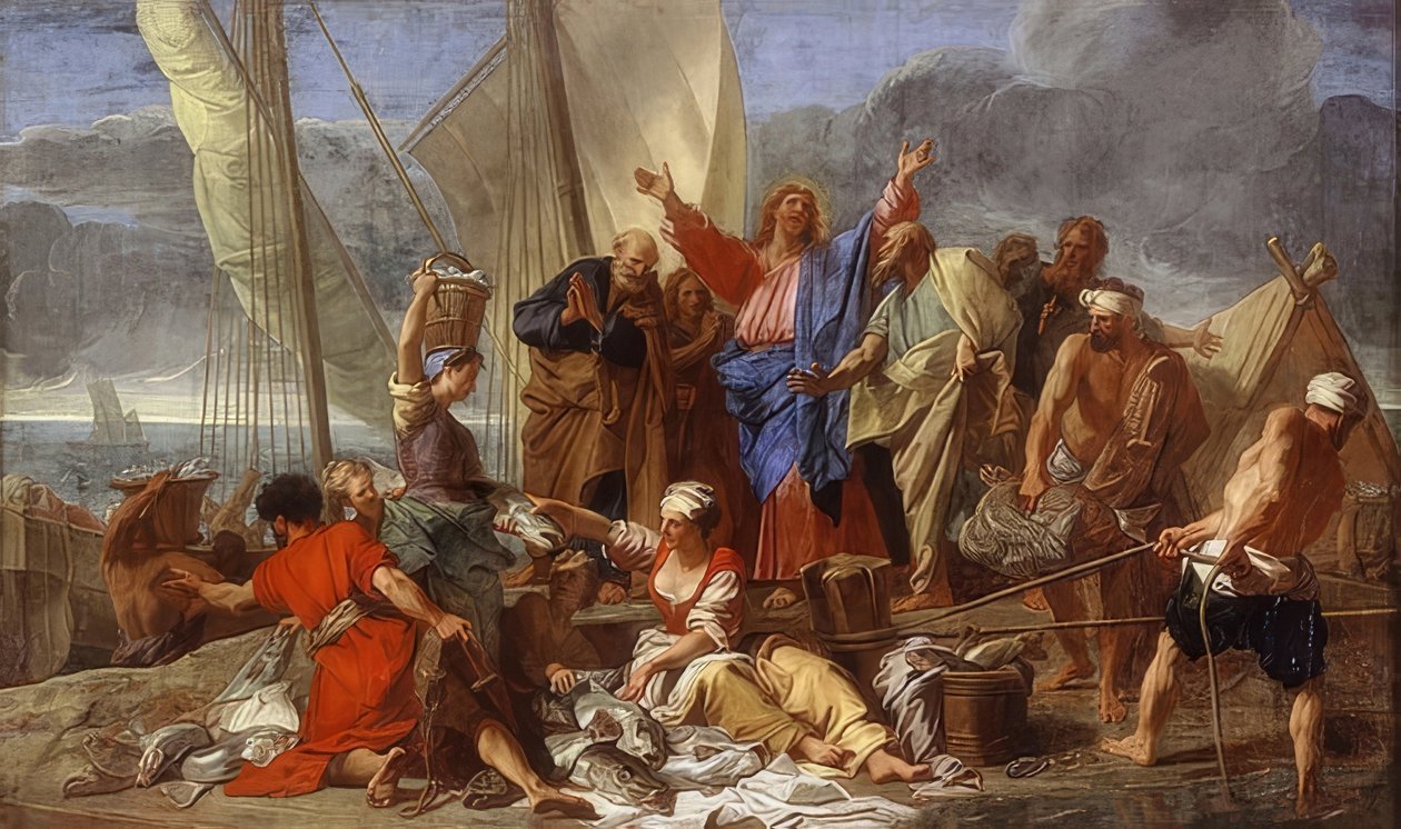 Der wunderbare Fischzug von Jean-Baptiste Jouvenet