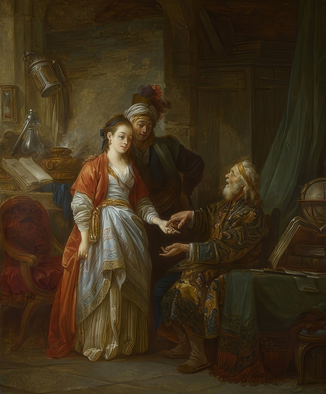 Der Nekromant. Um 1775 von Jean Baptiste Le Prince
