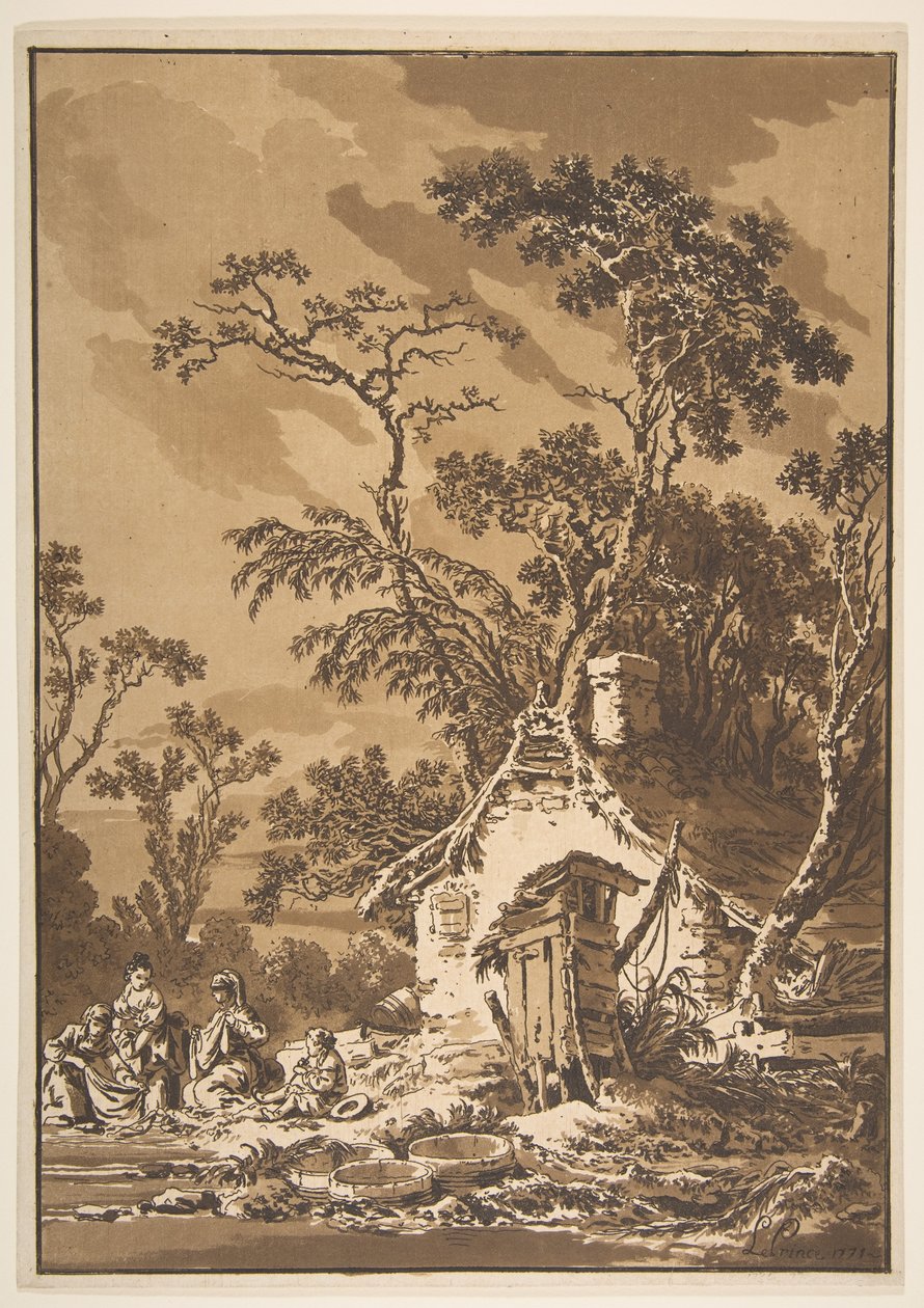 Die Wäscherinnen Les Laveuses von Jean Baptiste Le Prince