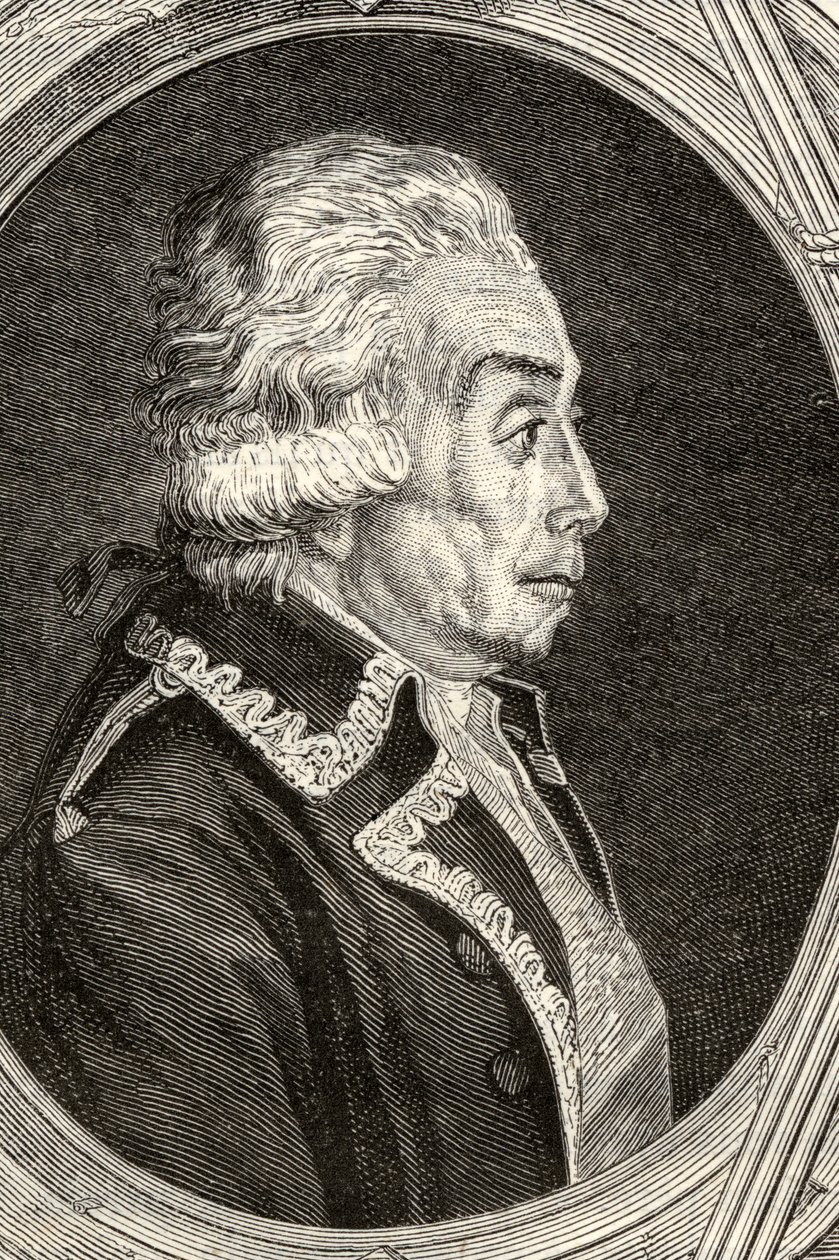 Graf Nicolas Luckner, graviert von Pannemaker-Ligny, aus 'Histoire de ...