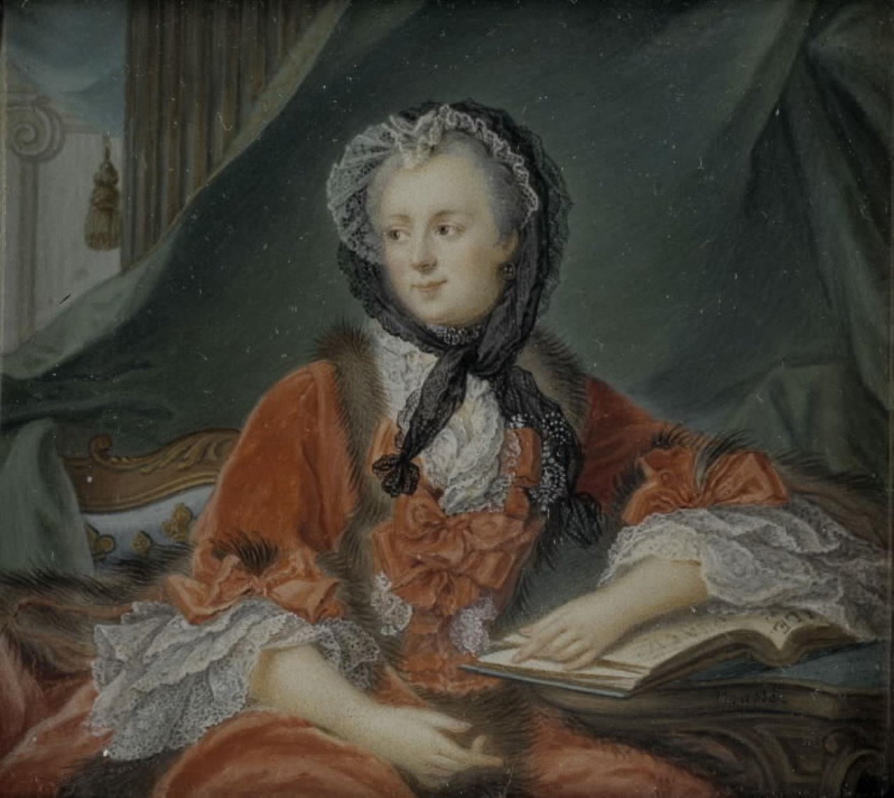 Porträt von Marie Leszczinska, Königin von Frankreich (1703-1768) von Jean Baptiste Masse