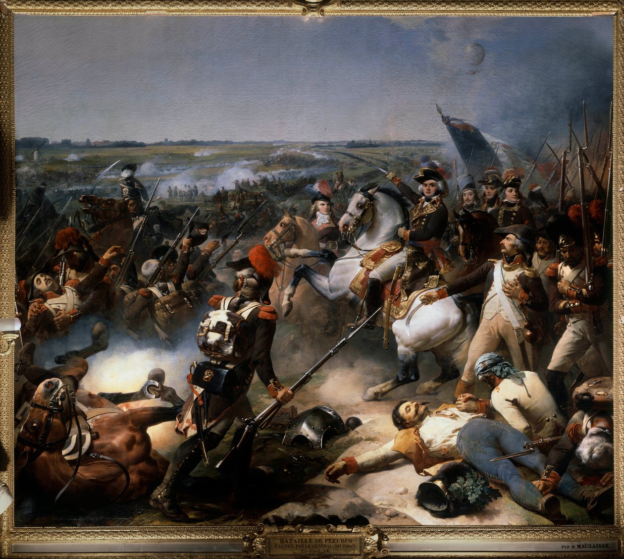Die Schlacht von Fleurus am 26. Juni von Jean Baptiste Mauzaisse