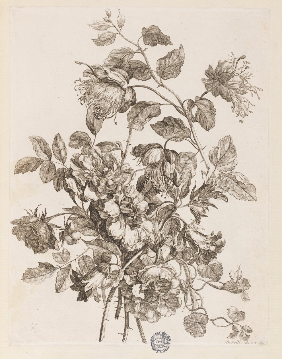 Tafel aus "Le Livre de toutes sortes de fleurs d