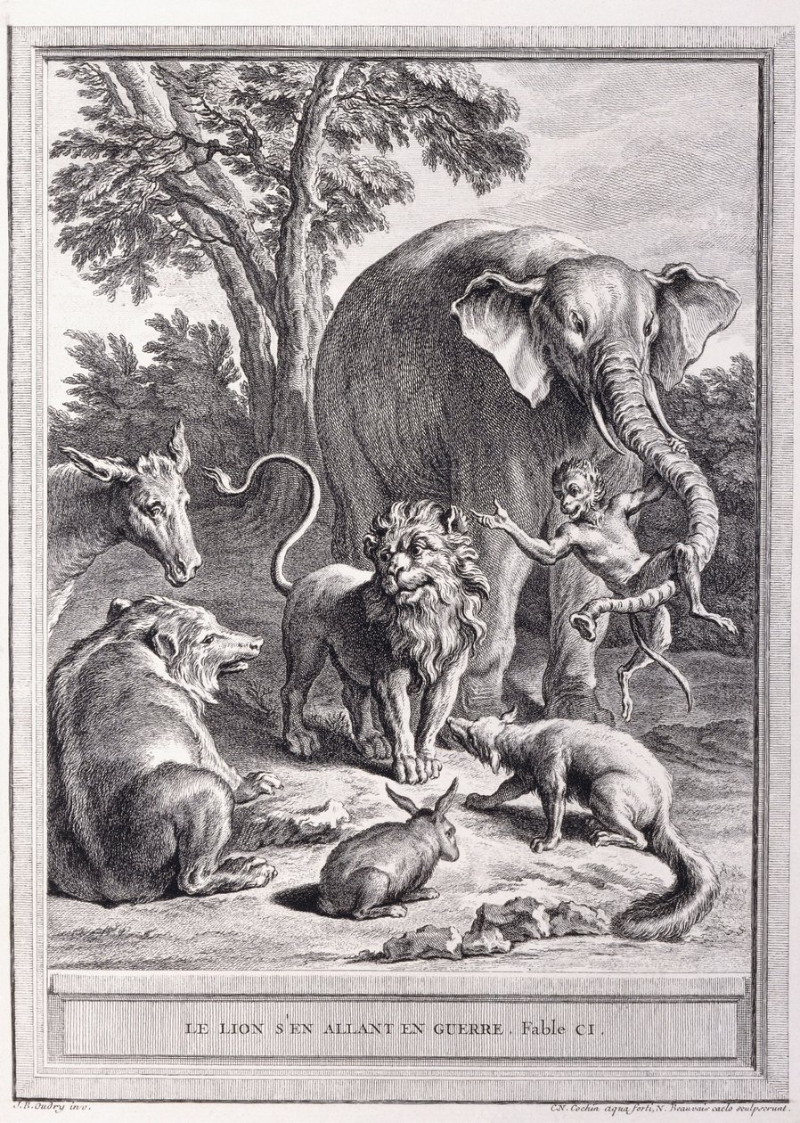 Der Löwe zieht in den Krieg, ca. 1755-1759 von Jean Baptiste Oudry