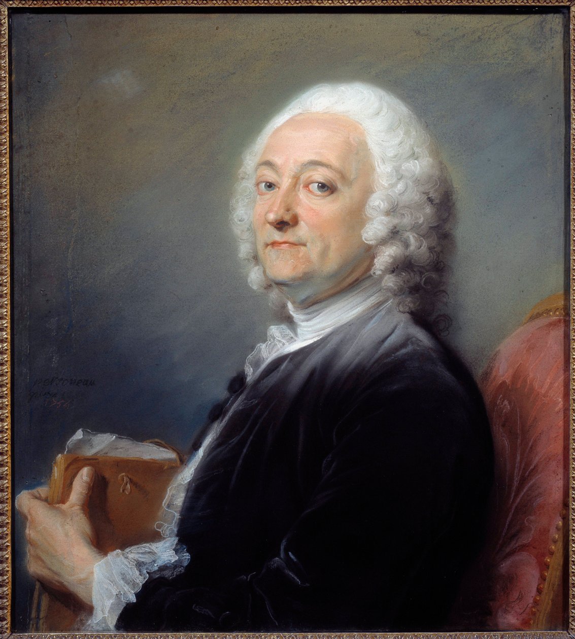 Porträt des Malers Hubert Drouais (1699-1767) von Jean Baptiste Perronneau