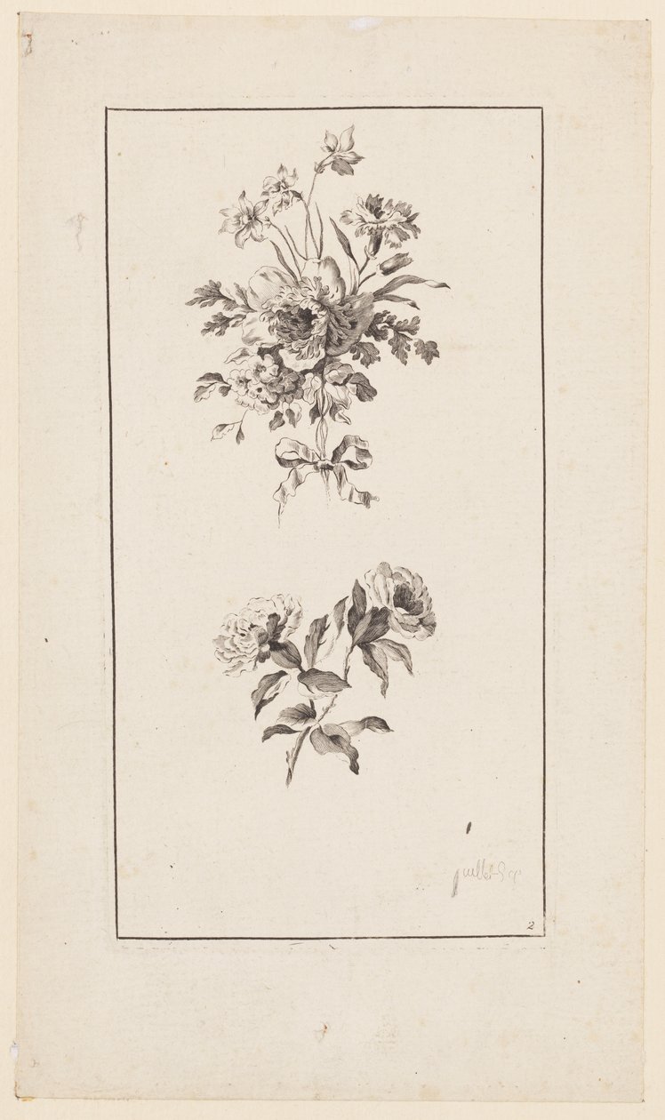 Blumenzweige, aus "Divers Bouquets d