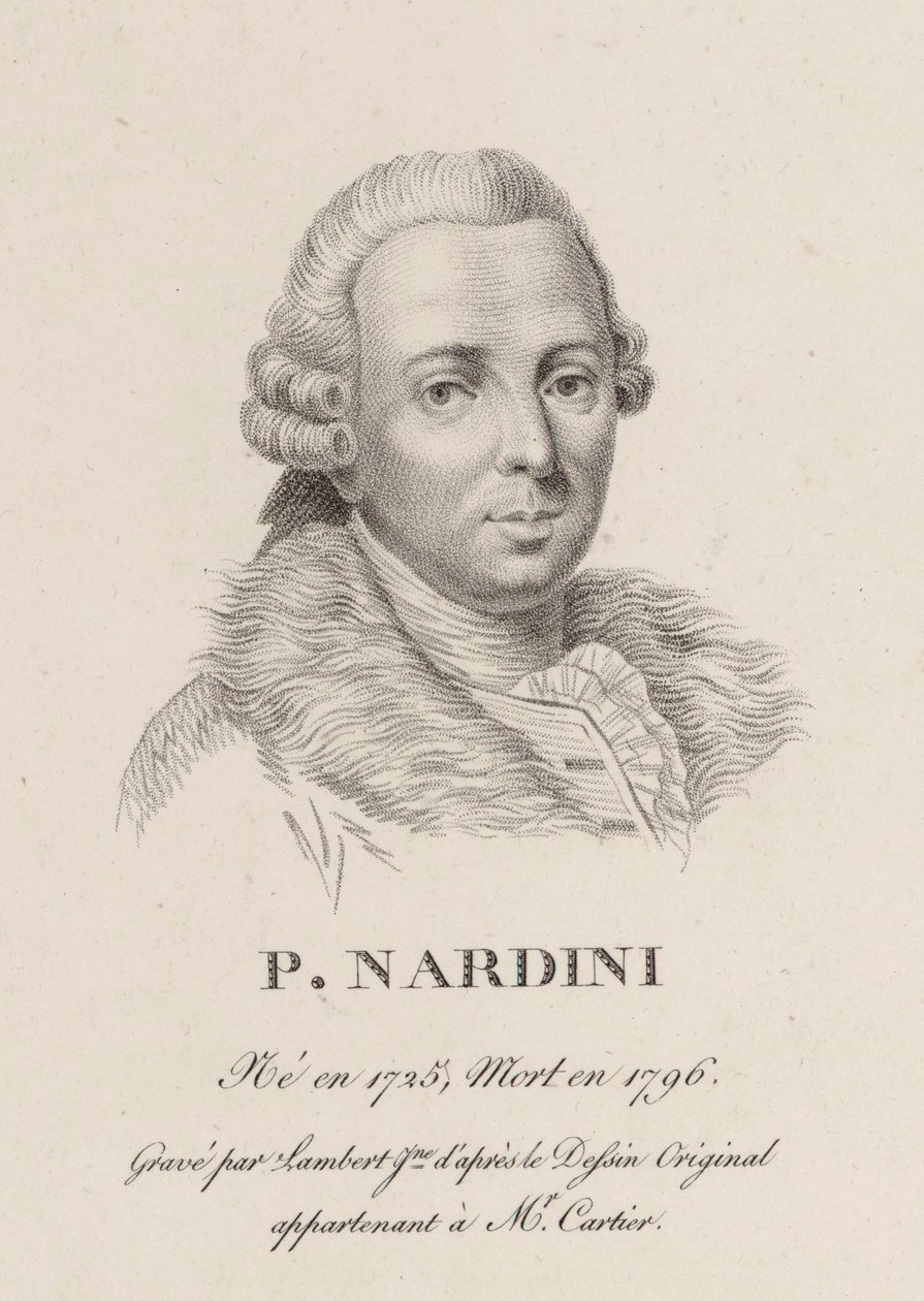Porträt des Geigers und Komponisten Pietro Nardini 1722-1793 von Jean Baptiste Ponce Lambert
