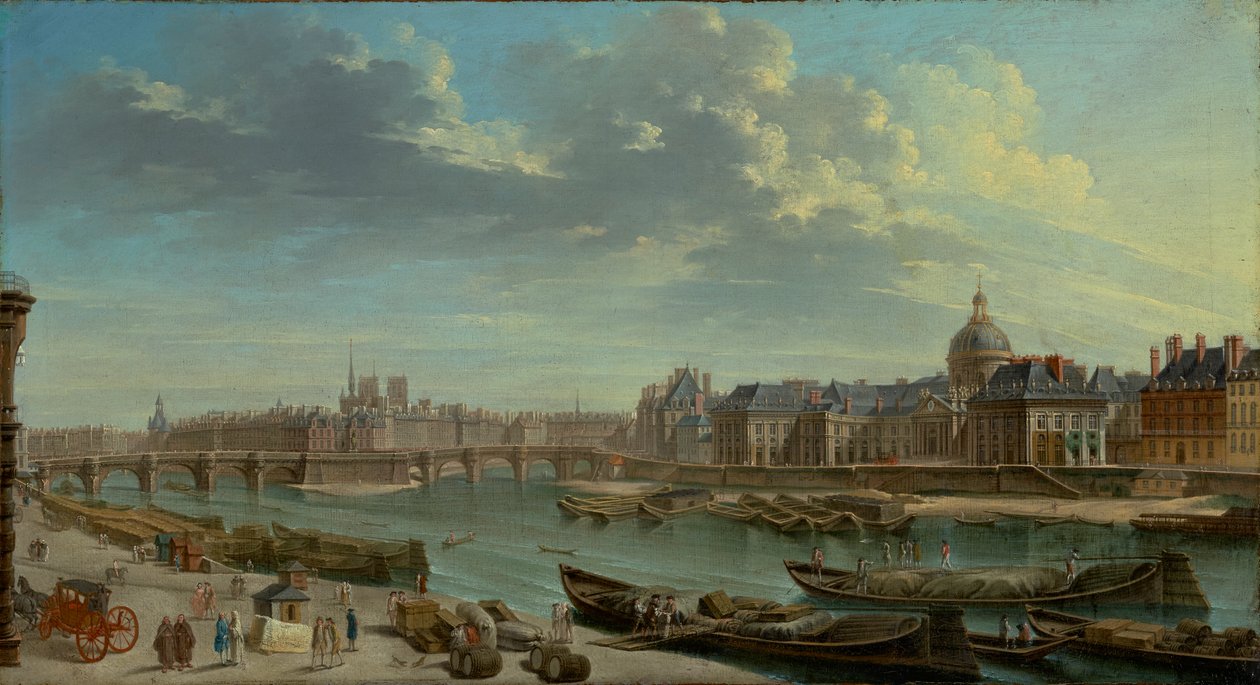 Ansicht von Paris mit der Île de la Cité von Jean Baptiste Raguenet