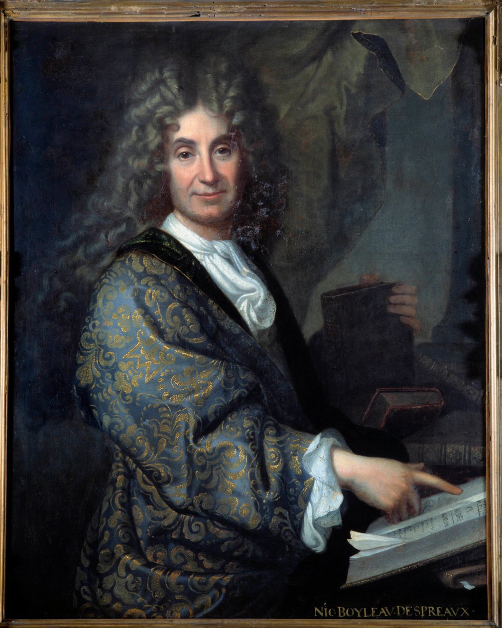 Porträt von Nicolas Boileau (1636-1711) genannt Boileau Despreaux, französischer Schriftsteller - Gemälde von Jean Baptiste Santerre (1651-1717) - Öl auf Leinwand - Lyon, Musée des Beaux Arts von Jean Baptiste Santerre