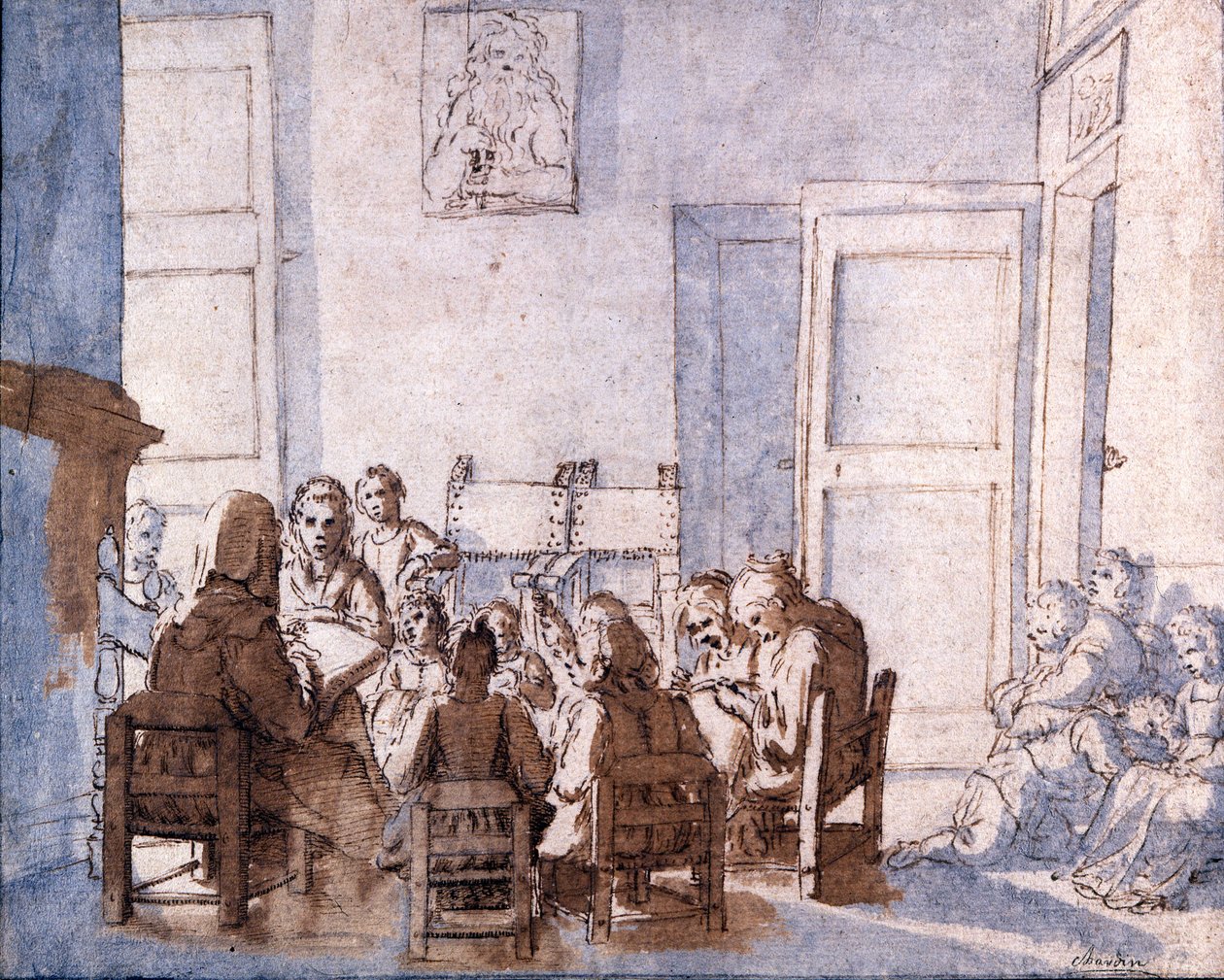 Zeichnung von Jean Baptiste Chardin (1699-1779), Musée Glauco Lombardi, Parma von Jean Baptiste Simeon Chardin