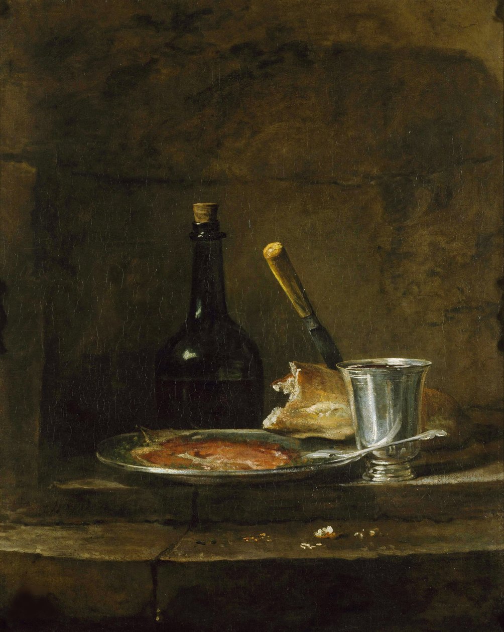 Das Frühstück vorbereiten oder Der Silberkelch, vor 1728 von Jean Baptiste Simeon Chardin