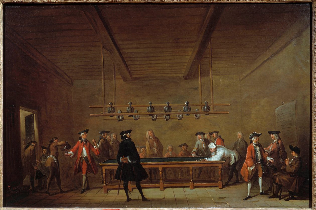 Die Pool-Party. Gemälde von Jean Baptiste Simeon Chardin (1699-1779) 1725 von Jean Baptiste Simeon Chardin